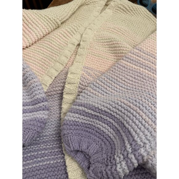 marine layer womens Karolina purple ombré knit cardigan sweater sz M - Picture 2 of 5